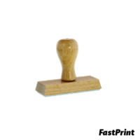 sello en base madera