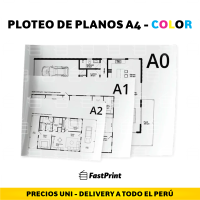 Ploteo de Planos A4 - Color