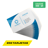 Tarjetas de Presentación - 1/4 millar (250 und) Couche Mate