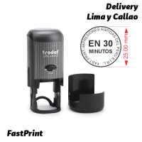 Sello Circular TRODAT 46025 (25 mm) con Delivery Lima y Callao